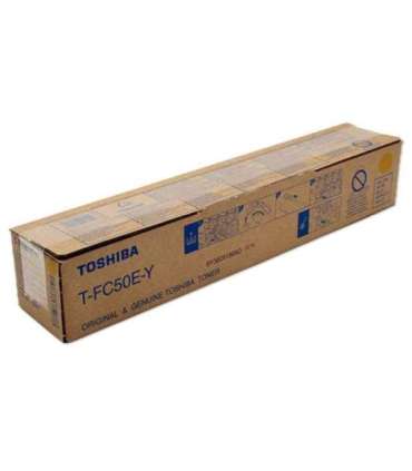 Toshiba Toner T-FC50EY TFC50EY Yellow Gelb (6AJ00000111)(6AJ00000225) (6AJ00000299)