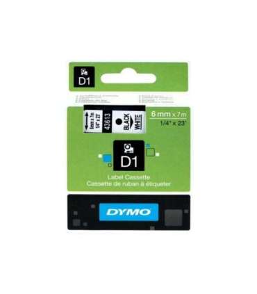 Dymo Schriftband 43613 White Black (S0720780)