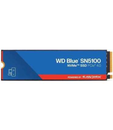 Western Digital WDS100T5B0E WD Blue SN5100 SSD, 1TB M.2 2280, PCIe Gen4 x4 NVMe, QLC 3D, 6600 MB/s