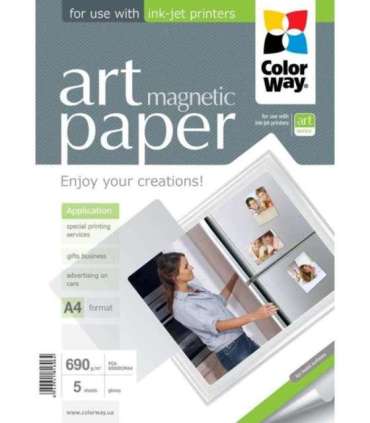 ColorWay ART Glossy Magnetic Photo Paper A4 690 g/m²