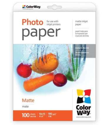 190 g/m² 10x15 Matte Photo Paper