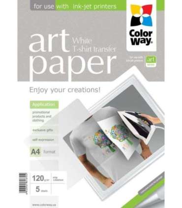 ART 120 g/m² A4 Photo Paper T-shirt transfer (white)