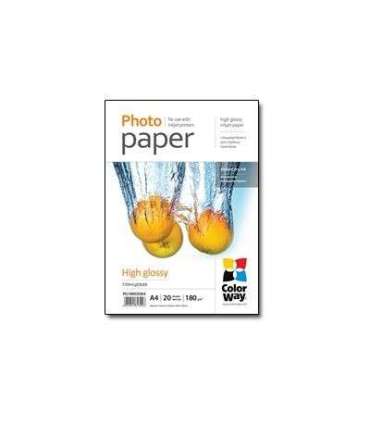 Photo Paper 20 pcs. PG180020A4 White 180 g/m² A4 Glossy