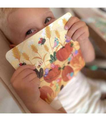 TOOKY TOY Drewniana Gra Nauka Liczenia Zwierzątka