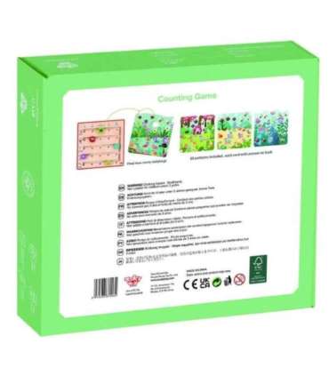 TOOKY TOY Drewniana Gra Nauka Liczenia Zwierzątka