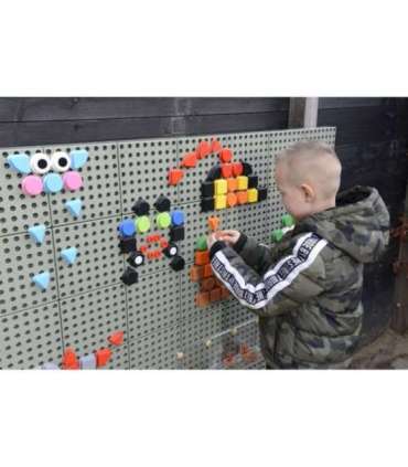 MASTERKIDZ Zestaw Kołeczki w kształcie figur geometrycznych 64szt do tablic STEM