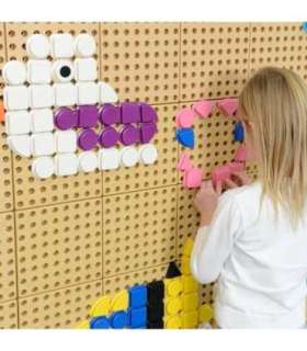 MASTERKIDZ Zestaw Kołeczki w kształcie figur geometrycznych 64szt do tablic STEM