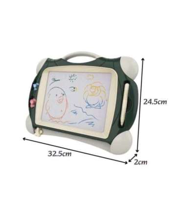 WOOPIE Znikopis Tablica Magnetyczna Kolorowa + 2 Stempelki Zielony