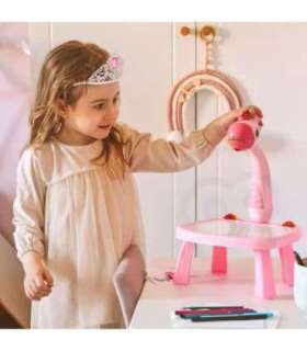 WOOPIE Tablica do Rysowania Projektor Żyrafa + Flamastry