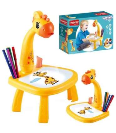 WOOPIE Tablica do Rysowania Projektor Żyrafa + Flamastry