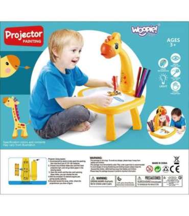 WOOPIE Tablica do Rysowania Projektor Żyrafa + Flamastry