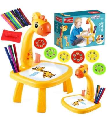 WOOPIE Tablica do Rysowania Projektor Żyrafa + Flamastry