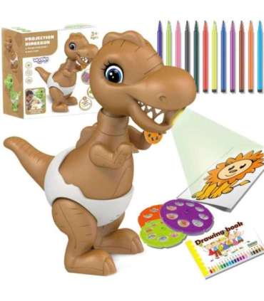 WOOPIE Dinozaur Projektor do Rysowania + Flamastry