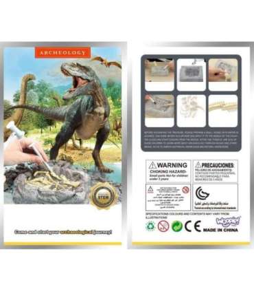 WOOPIE Zabawka Kreatywna Dinozaur Szkielet Wykopalisko Archeologiczne
