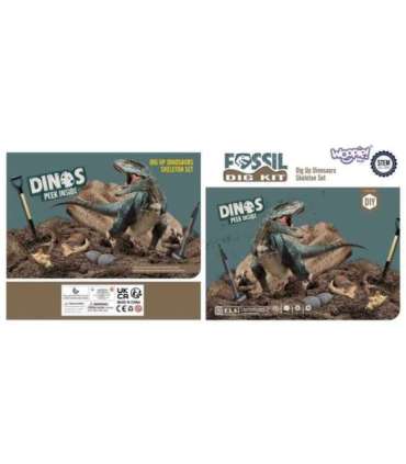 WOOPIE Wykopaliska Dinozaurów 6 Losowych Figurek Szkieletów Dinozaurów