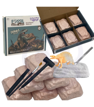 WOOPIE Wykopaliska Dinozaurów 6 Losowych Figurek Szkieletów Dinozaurów