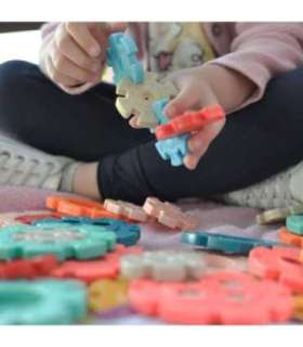 WOOPIE Klocki Konstrukcyjne Wafle Jeżyki 52 el.