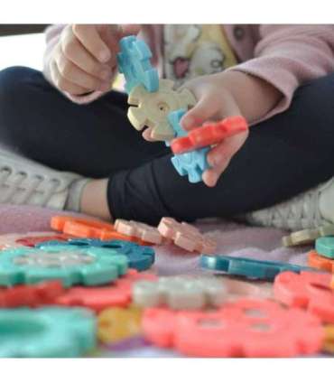 WOOPIE Klocki Konstrukcyjne Wafle Jeżyki 52 el.