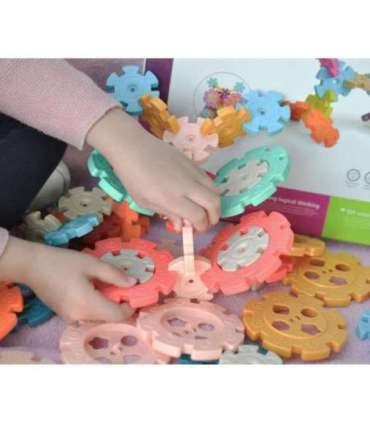 WOOPIE Klocki Konstrukcyjne Wafle Jeżyki 52 el.