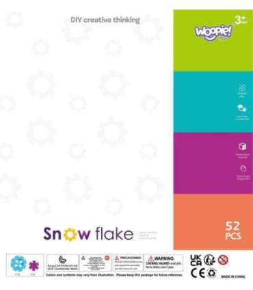 WOOPIE Klocki Konstrukcyjne Wafle Jeżyki 52 el.