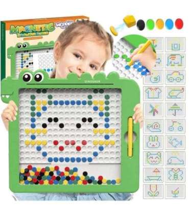 WOOPIE Tablica Magnetyczna dla Dzieci Montessori MagPad Dinozaur