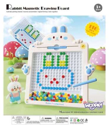 WOOPIE Tablica Magnetyczna dla Dzieci Montessori MagPad Królik