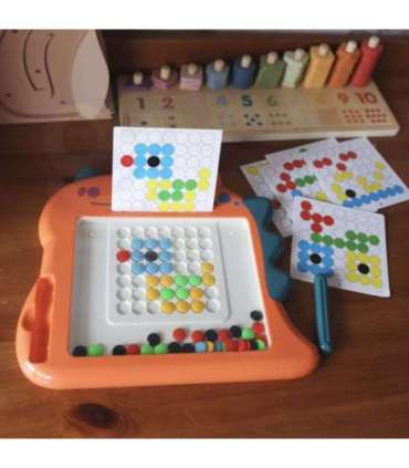 WOOPIE Tablica Magnetyczna dla Dzieci Montessori MagPad Dinozaur