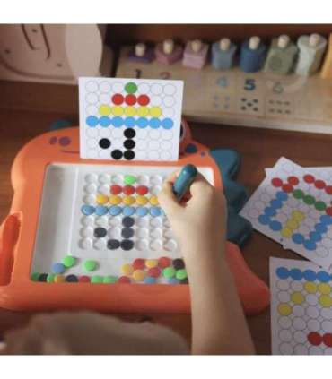 WOOPIE Tablica Magnetyczna dla Dzieci Montessori MagPad Dinozaur