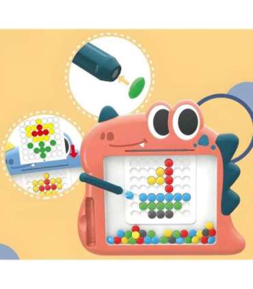 WOOPIE Tablica Magnetyczna dla Dzieci Montessori MagPad Dinozaur