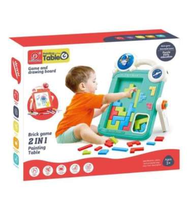 WOOPIE Dwustronna Tablica do Rysowania Gra Tetris 2w1