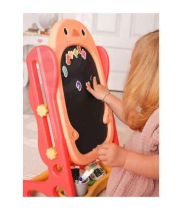 WOOPIE Dwustronna Tablica Magnetyczna do Rysowania i Nauki Liczb oraz Liter 56 el.