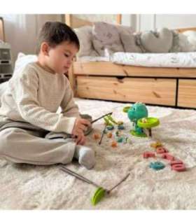 WOOPIE Waga Szalkowa Równoważnia Gra Łowienie Dinozaurów Rybek Nauka Liczydło