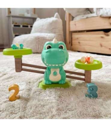 WOOPIE Waga Szalkowa Równoważnia Gra Łowienie Dinozaurów Rybek Nauka Liczydło