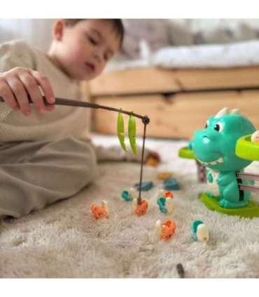 WOOPIE Waga Szalkowa Równoważnia Gra Łowienie Dinozaurów Rybek Nauka Liczydło