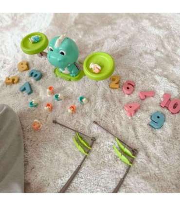 WOOPIE Waga Szalkowa Równoważnia Gra Łowienie Dinozaurów Rybek Nauka Liczydło