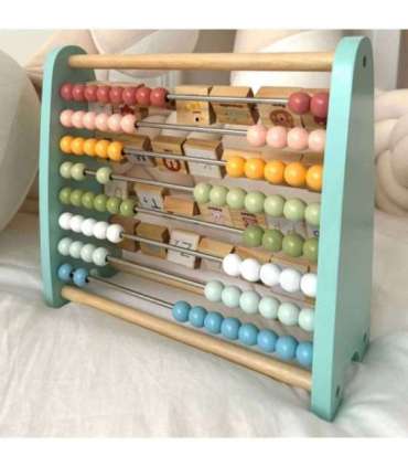 TOOKY TOY Liczydło Dwustronne Alfabet Obrazki