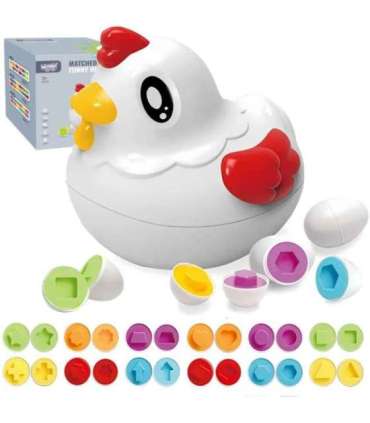 WOOPIE Edukacyjna Kurka Montessori Sorter Nauka Kształtów