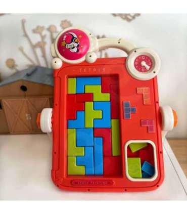 WOOPIE Dwustronna Tablica do Rysowania Gra Tetris 2w1 Pomarańczowa