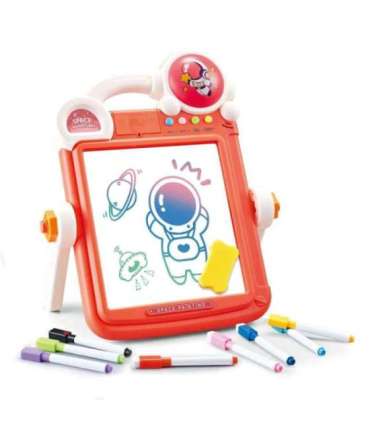 WOOPIE Dwustronna Tablica do Rysowania Gra Tetris 2w1 Pomarańczowa