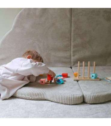 TOOKY TOY Krab Układanka Drewniana Stosy Klocki Bloki Pastelowy