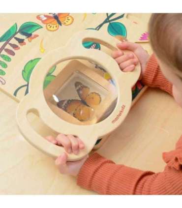 MASTERKIDZ Duża Drewniana Lupa Discovery
