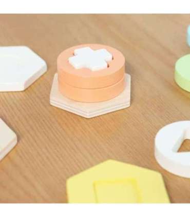 CLASSIC WORLD Sorter Montessori Kształtów i Kolorów Układanka Wieża