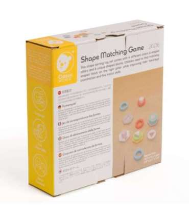 CLASSIC WORLD Sorter Montessori Kształtów i Kolorów Układanka Wieża