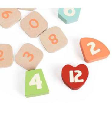 CLASSIC WORLD Zegar Miś Montessori Edukacyjny 3w1 Nauka Czasu Liczenia i Daty