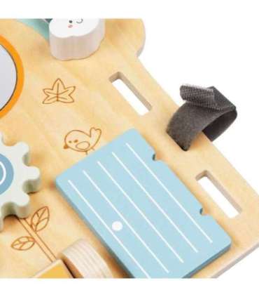 TOOKY TOY Duża Drewniana Tablica Manipulacyjna Domek - Centrum Aktywności