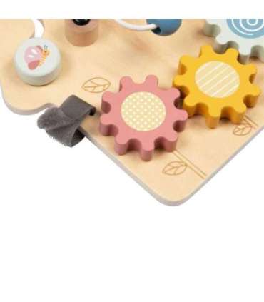 TOOKY TOY Duża Drewniana Tablica Manipulacyjna Domek - Centrum Aktywności