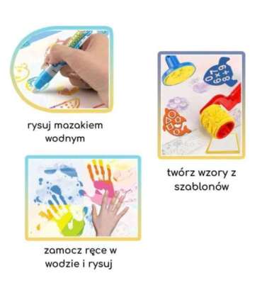WOOPIE Mata Wodna do Malowania Zestaw Kreatywny z Akcesoriami