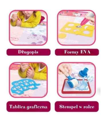 WOOPIE Mata Wodna Magiczna do Rysowania dla Małej Księżniczki