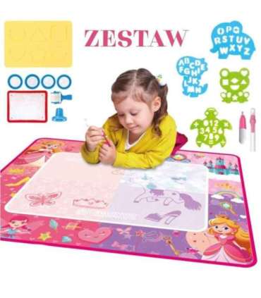 WOOPIE Mata Wodna Magiczna do Rysowania dla Małej Księżniczki