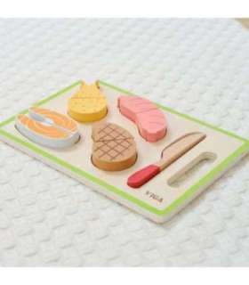 VIGA Zestaw do Krojenia Mięsa – Realistyczna Zabawa w Kuchnię